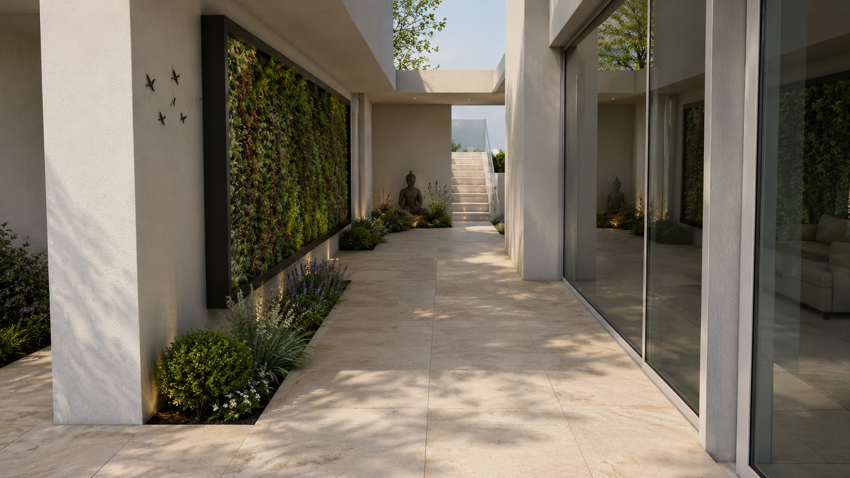 Bayadere hallway garden