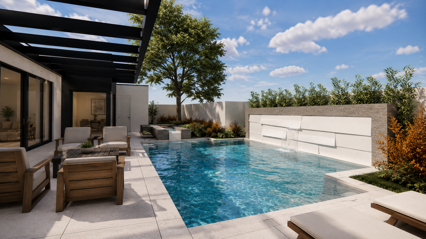 Torrey Pines pool side view